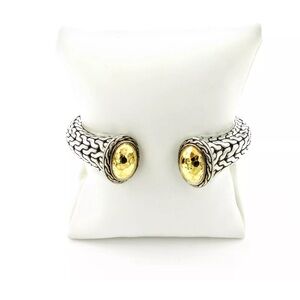 John Hardy Palu Collection Sterling Silver and 22K Kick Cuff Bracelet
